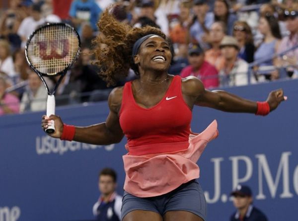 image of Serena Williams celebrating her US Open win