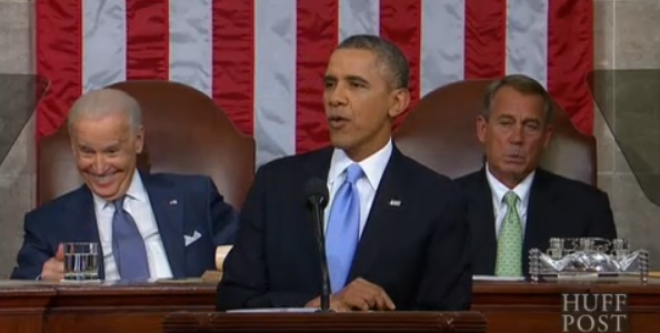 image of the President speaking, while, behind him, Vice President Biden is making a silly face and Speaker Boehner looks super annoyed
