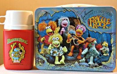 image of a Fraggle Rock lunchbox and thermos