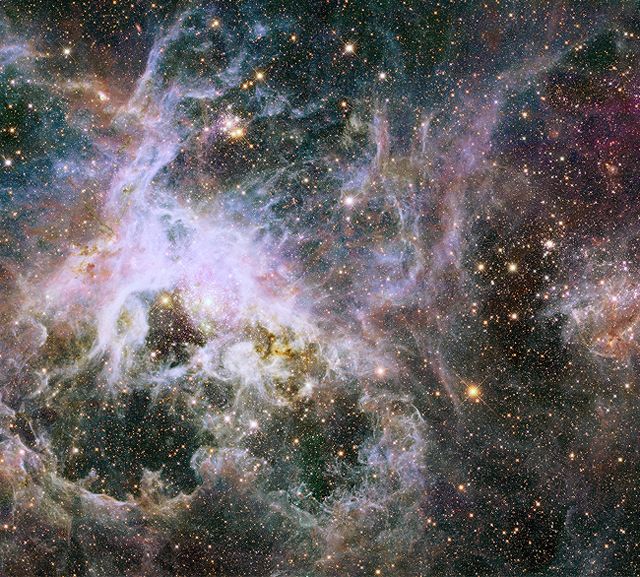 image of more than 800,000 stars and protostars embedded in the Tarantula Nebula