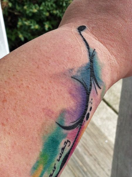 Watercolor Tattoo On Wrist