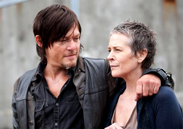 image of Daryl (Norman Reedus) and Carol (Melissa McBride)