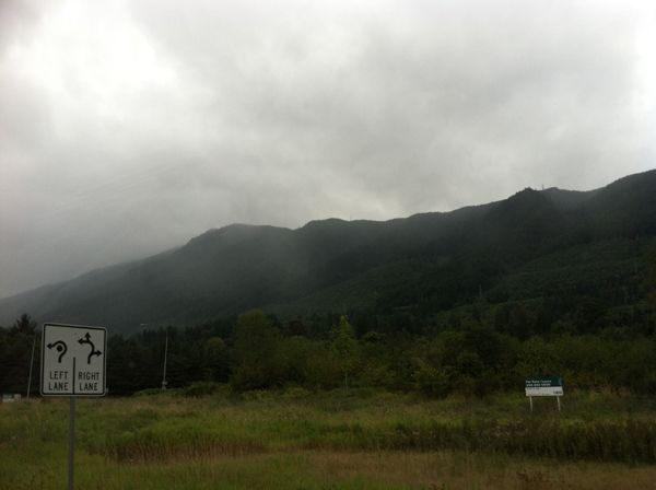 image of misty mountains outside Seattle