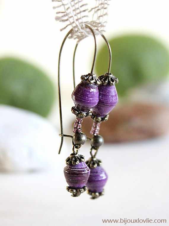 paper beads how to, bijouxlovlie, vegan jewellery, vegan jewelry