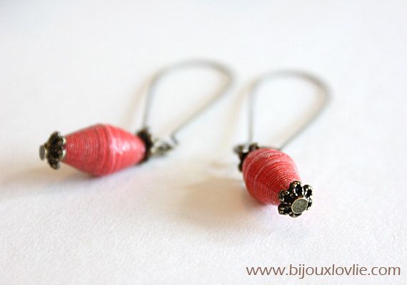 paper beads how to, bijouxlovlie, vegan jewellery, vegan jewelry