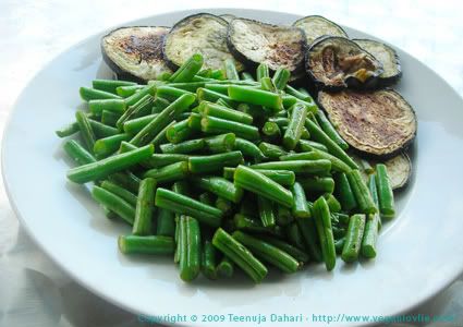 enchiladas,aubergine,green beans,daring cook challenge