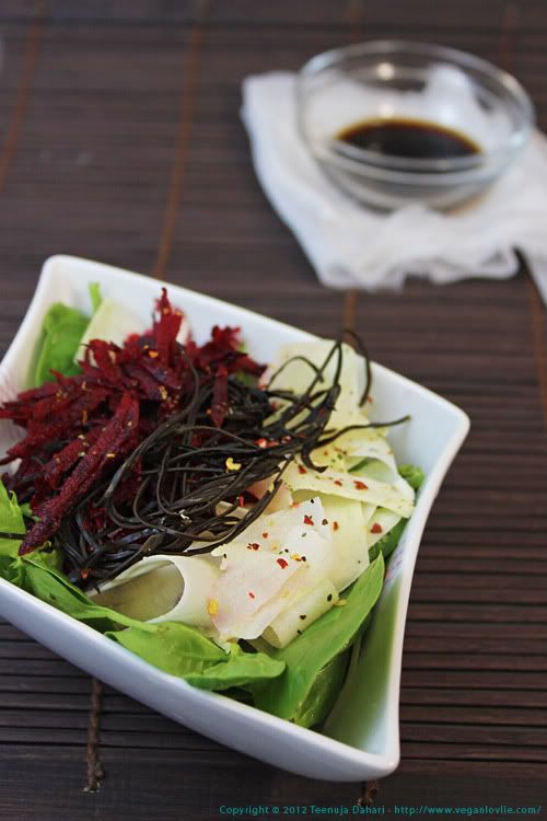 Beetroot, Green Mango and Arame Salad