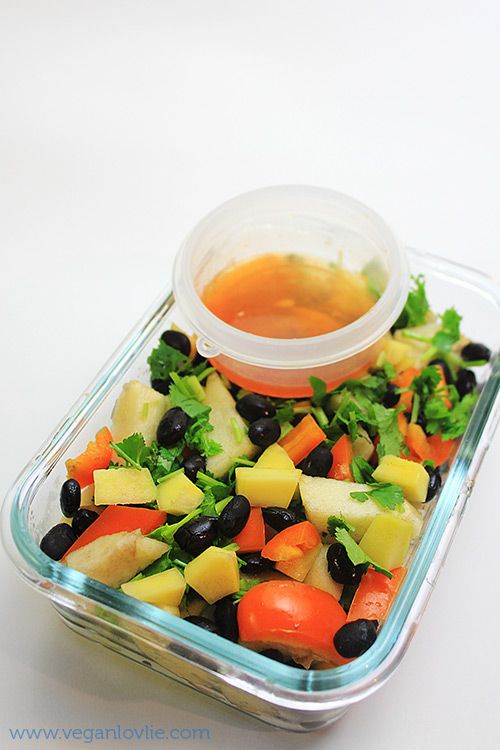 Black Bean Mango and Apple Salad with Maple Butter-Sriracha and Lemon Dressing photo blackbeanmango_salad_zpsf7235a73.jpg