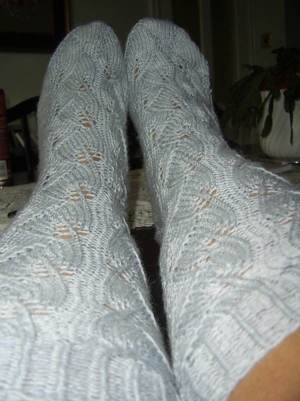 Embossed Socks by Monica Schmidt