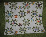 Batik quilt top