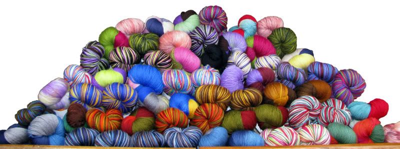 Pile o yarn for woolgirl