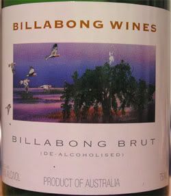 De-alcoholised Billabong Wine