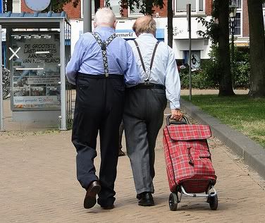 Photo of two elderly men