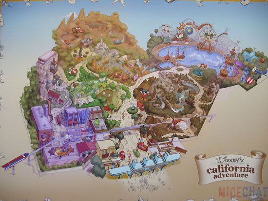 disneyland california adventure park map. disneyland california