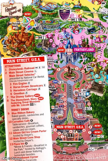 Disneyland's map now lists