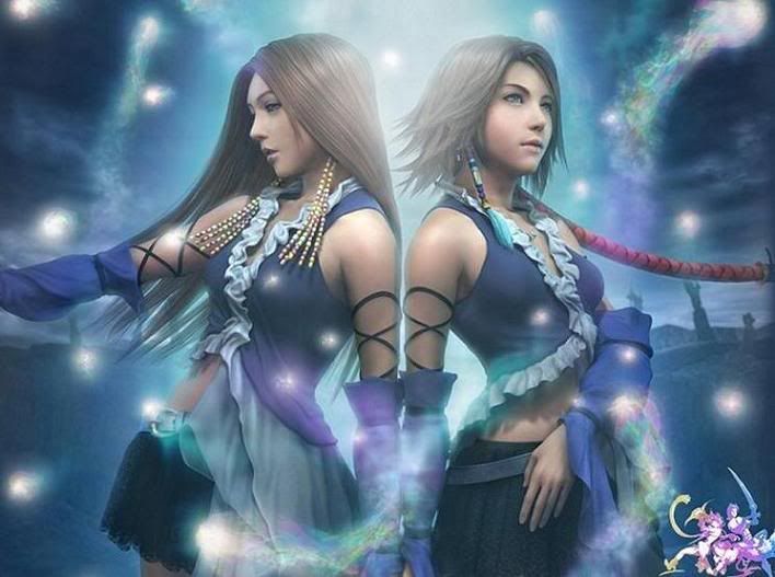 Yuna and Lenne from Final Fantasy