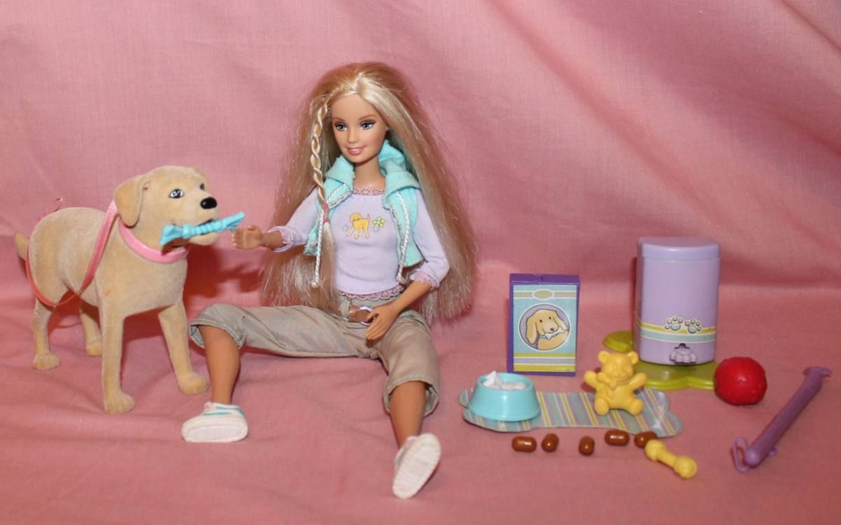 BARBIE & TANNER POOP & SCOOP PLAYSET. Complete. Loose eBay