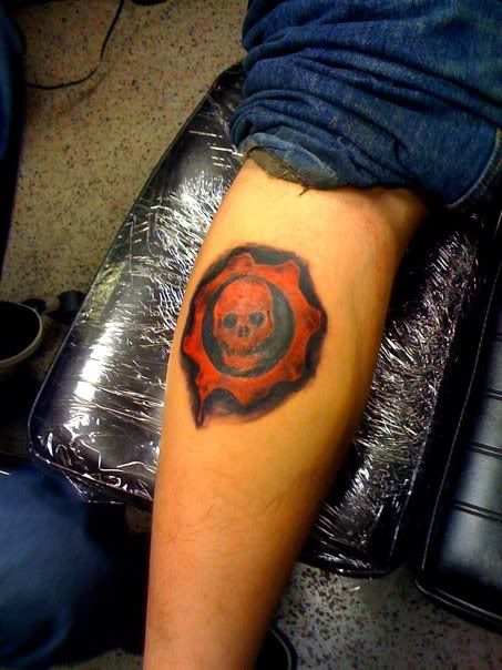 Jut got my Gears of War Tattoo
