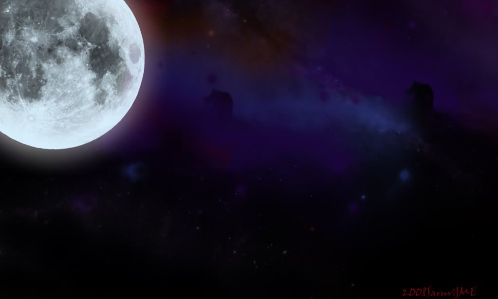 desktop wallpaper moon. Night Moon Wallpaper