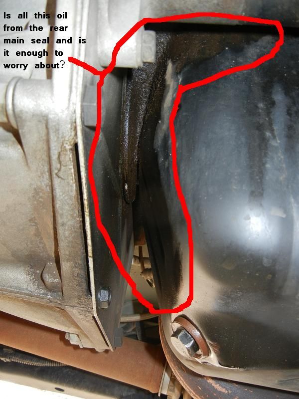 Jeep cherokee oil leak rear main seal #4