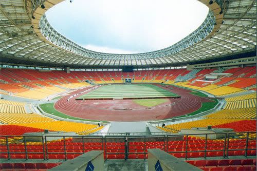 Estádio Luzhniki em Moscovo, onde o Sporting jogará 4ªfeira