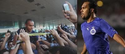 Deivid na Turquia e Alecsandro com a camisola do Cruzeiro