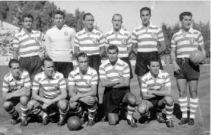 Equipa do Sporting que estreou a Taça dos Campeões, num empate a 3 com o Partizan