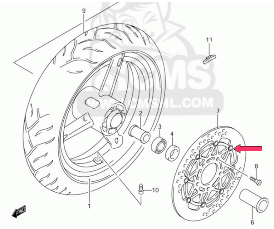 Loose front rotor? Suzuki GSXR Motorcycle Forums