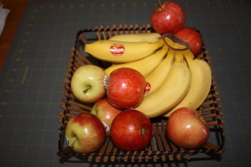 Mini apples and bananas!