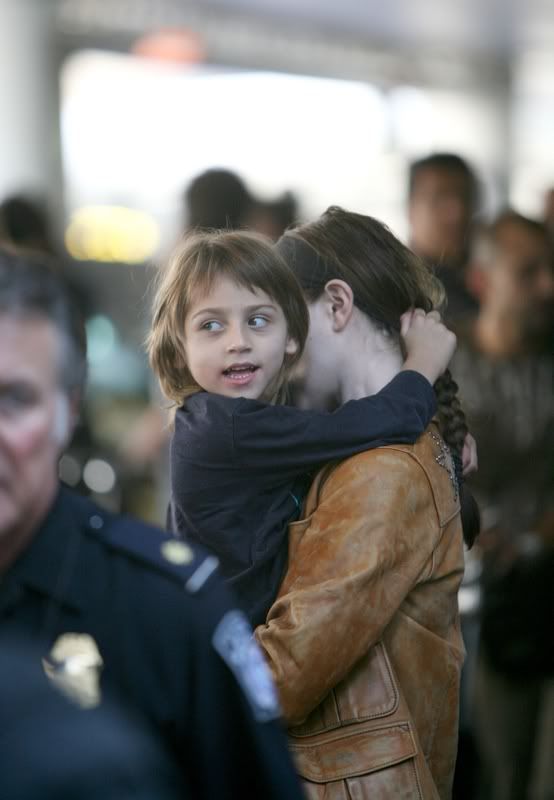 Actor Colin Farrell's almost 5-year-old son, James, arrives at LAX held in ... Actor Colin Farrell's almost 5-year-old son, James, arrives at LAX held in ...