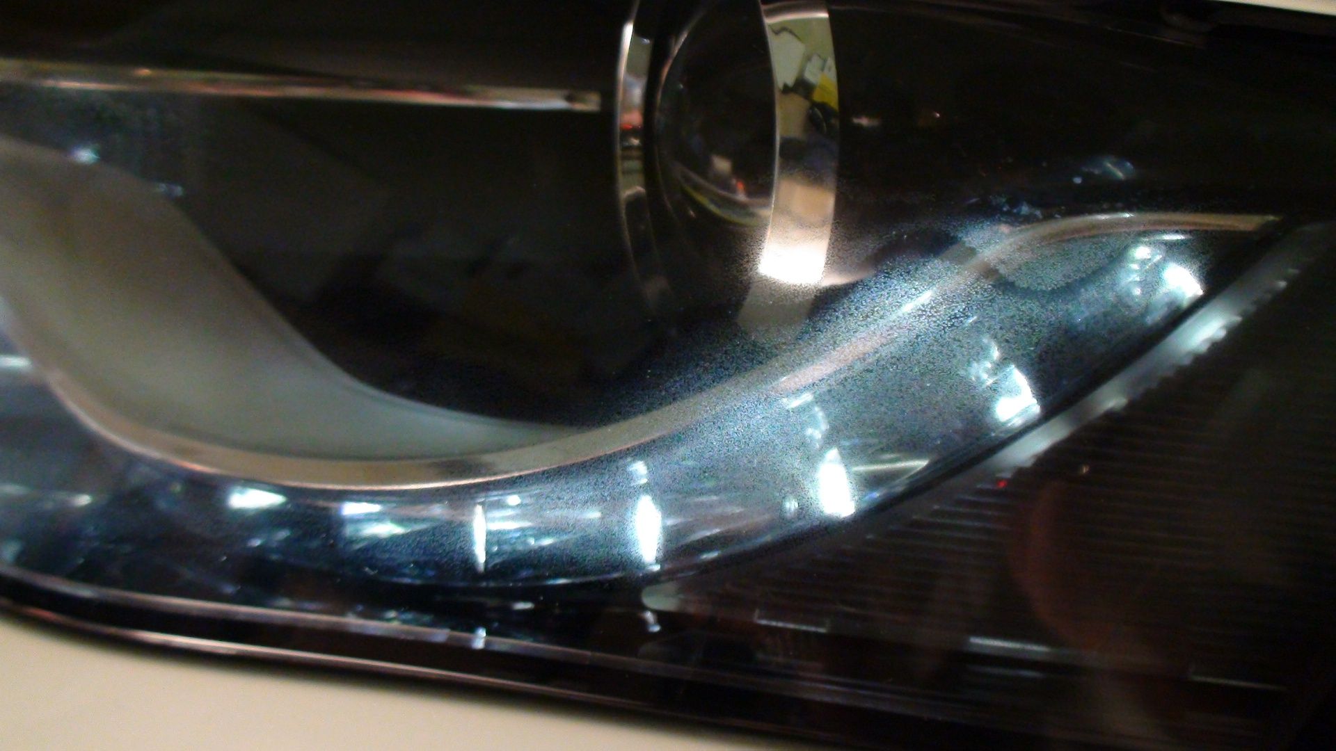 Water marks and fine spots on the inside of my headlights