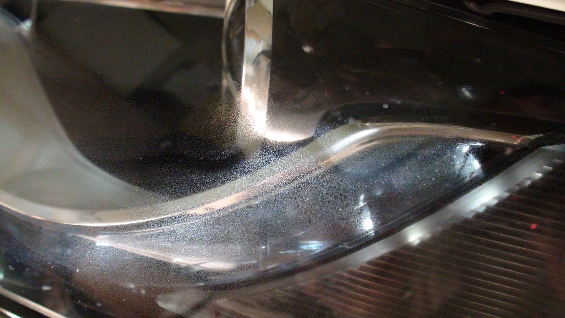 Water marks and fine spots on the inside of my headlights