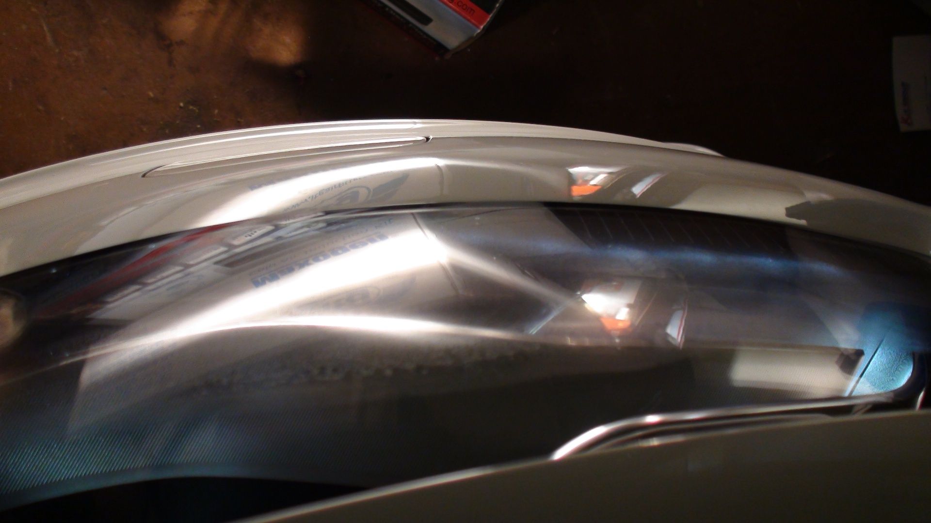 Water marks and fine spots on the inside of my headlights