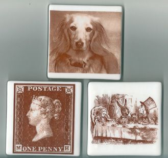 Photo on fused glass coaster. New.