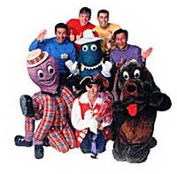 the wiggles and their mates. they're filthy rich, didn't you know?