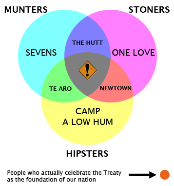 Waitangi weekend Venn Diagram