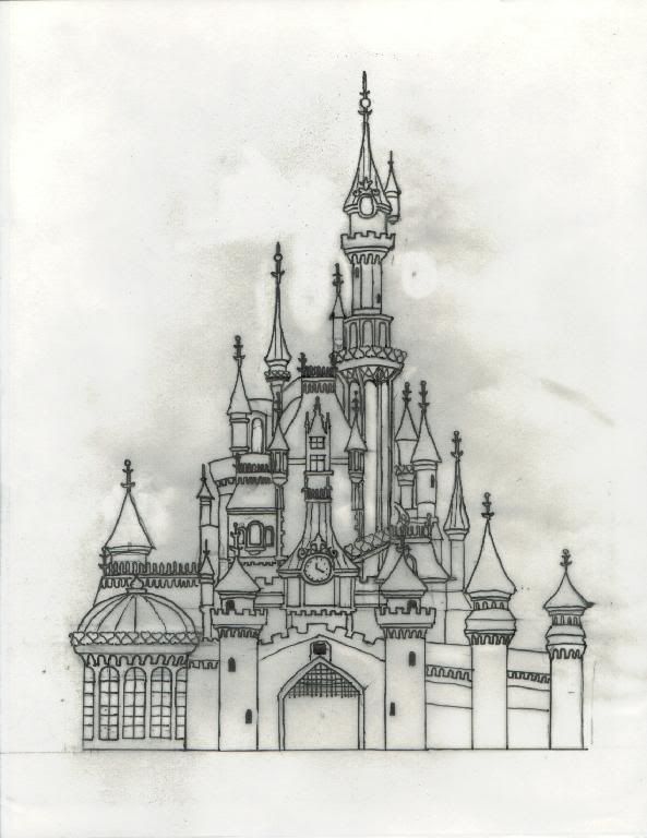 disneyland castle cartoon. Sleeping Beauty Castle at