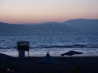 tiberias across the water in the evening