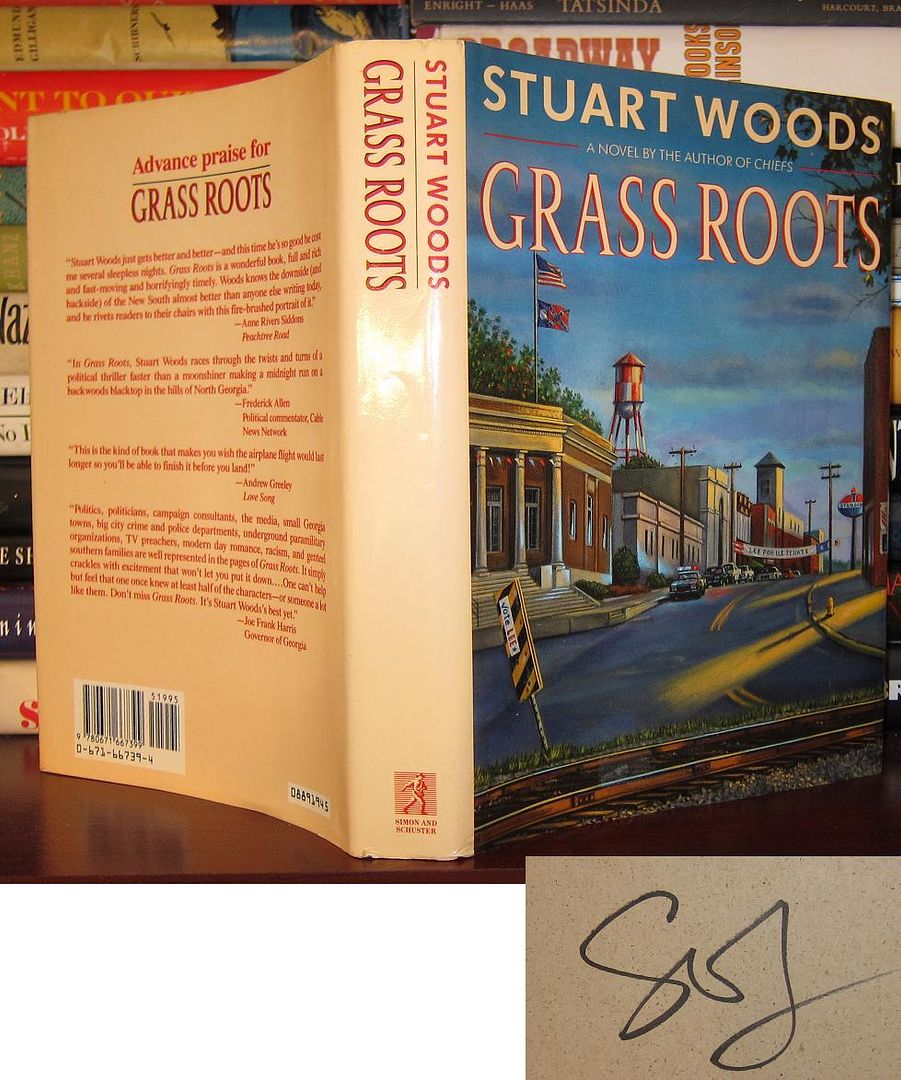 STUART WOODS - Grass Roots Signed 1st