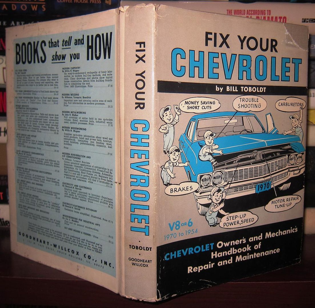 TOBOLT, BILL - Fix Your Chevrolet : V8 or 6, 1970 - 1954