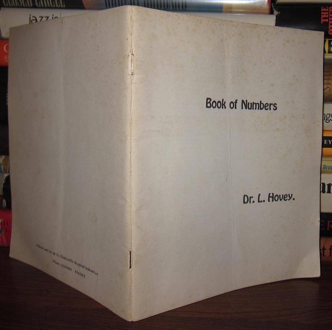 DR. HOVEY, L. - Book of Numbers