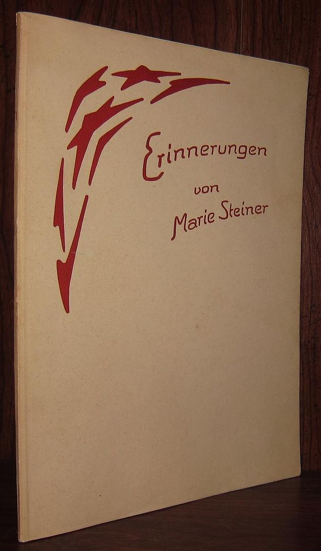 STEINER, MARIE - Erinnerungen Von Marie Steiner