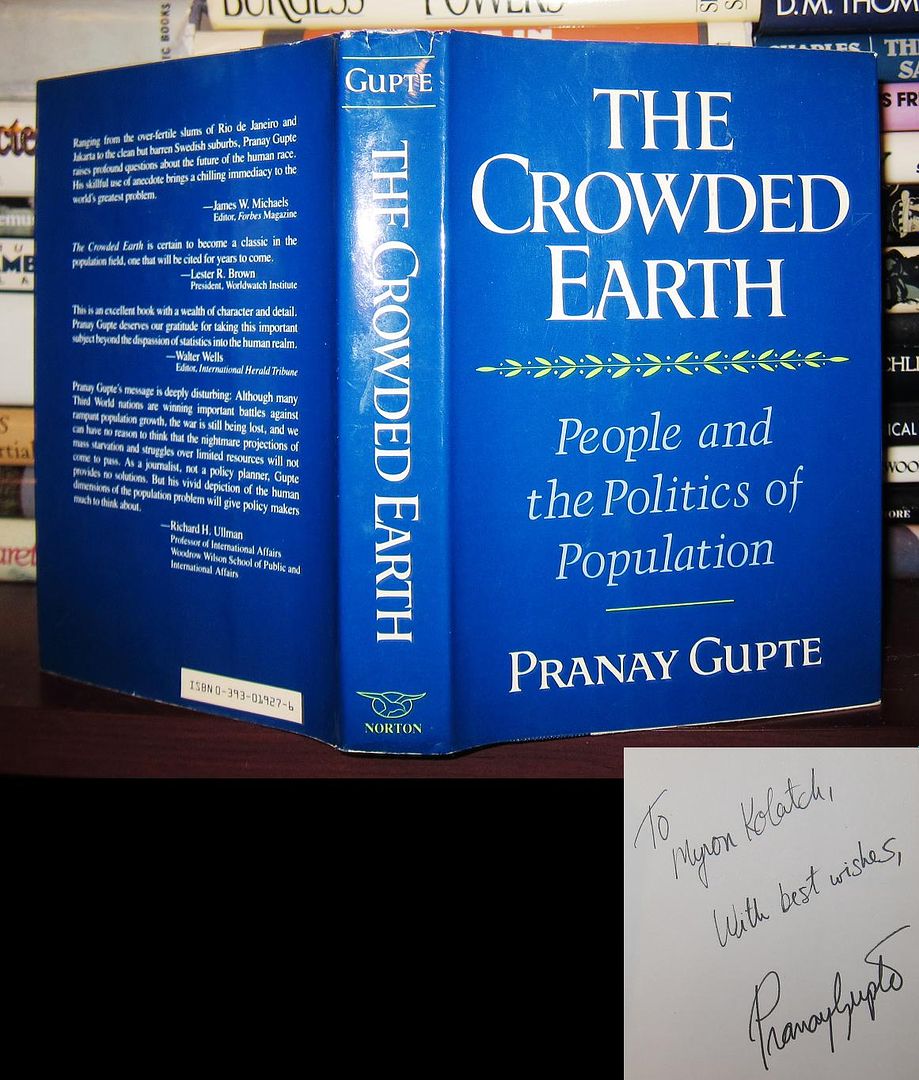 GUPTE, PRANAY - The Crowded Earth Signed 1st