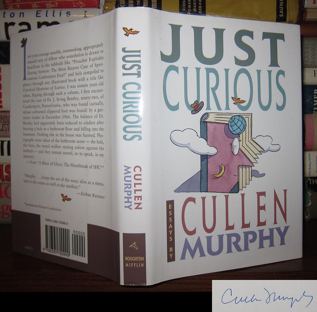 MURPHY, CULLEN - Just Curious Signed 1st