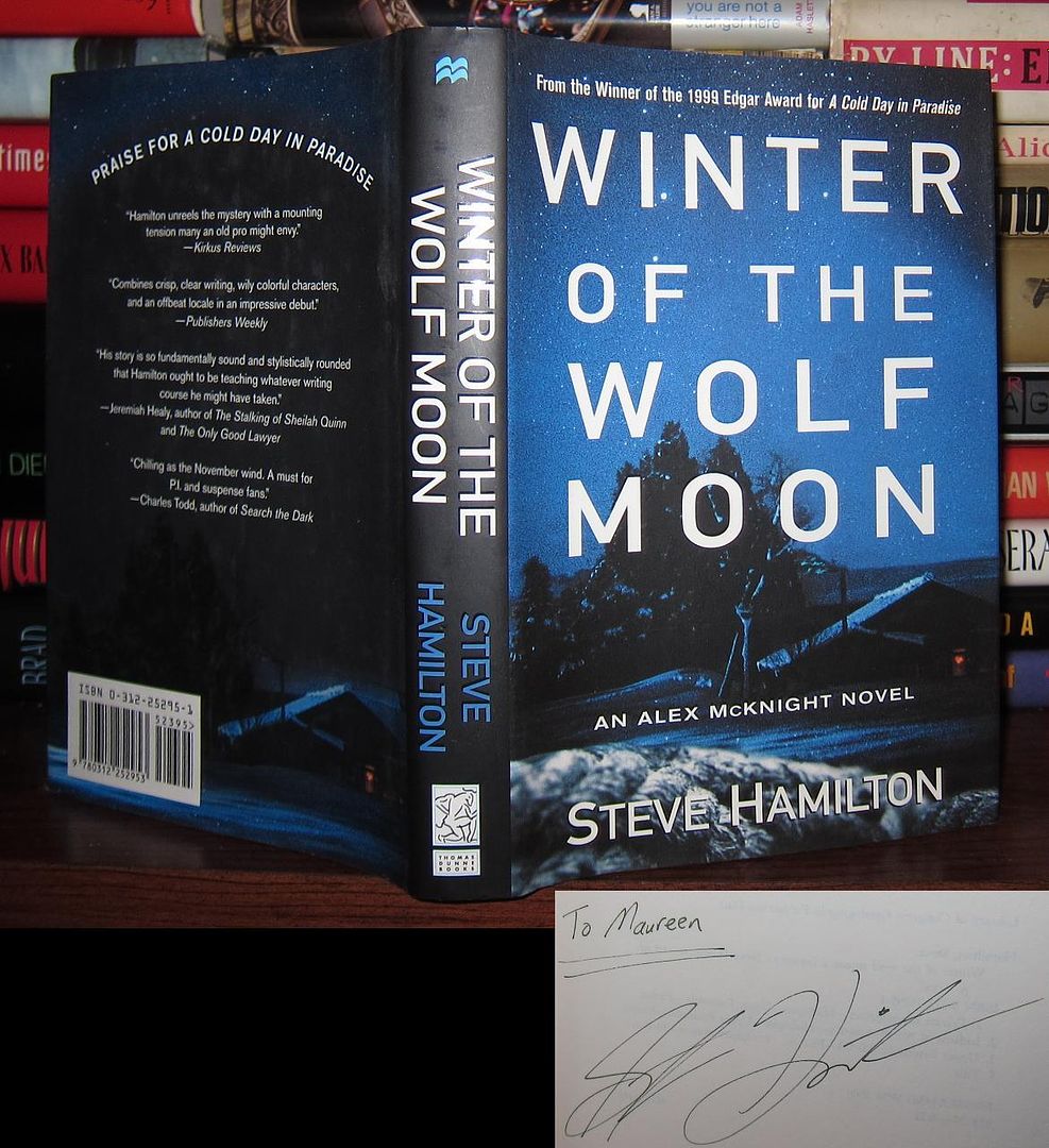 HAMILTON, STEVE - Winter of the Wolf Moon Signed 1st