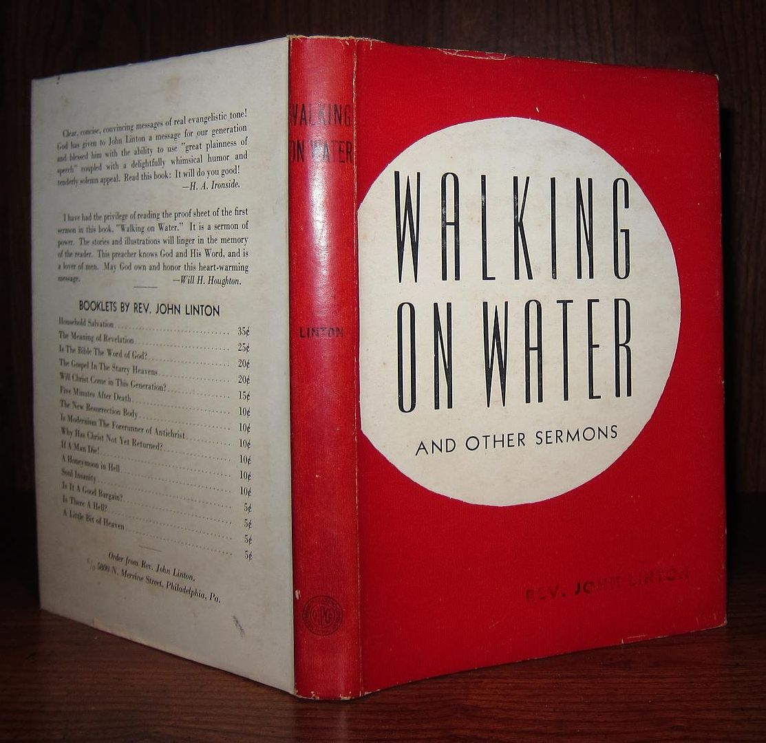 LINTON, JOHN - Walking on Water and Other Sermons