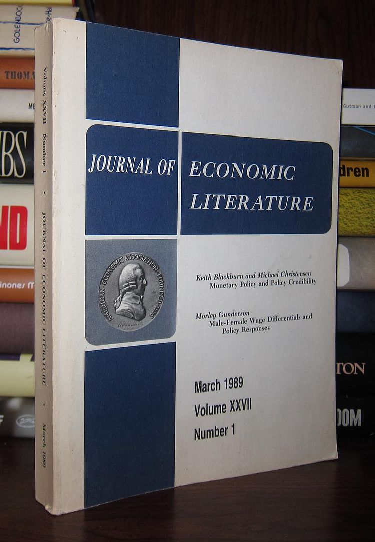 PENCAVEL, JOHN - The Journal of Economic Literature March 1989, Volume XXVII, Number 1