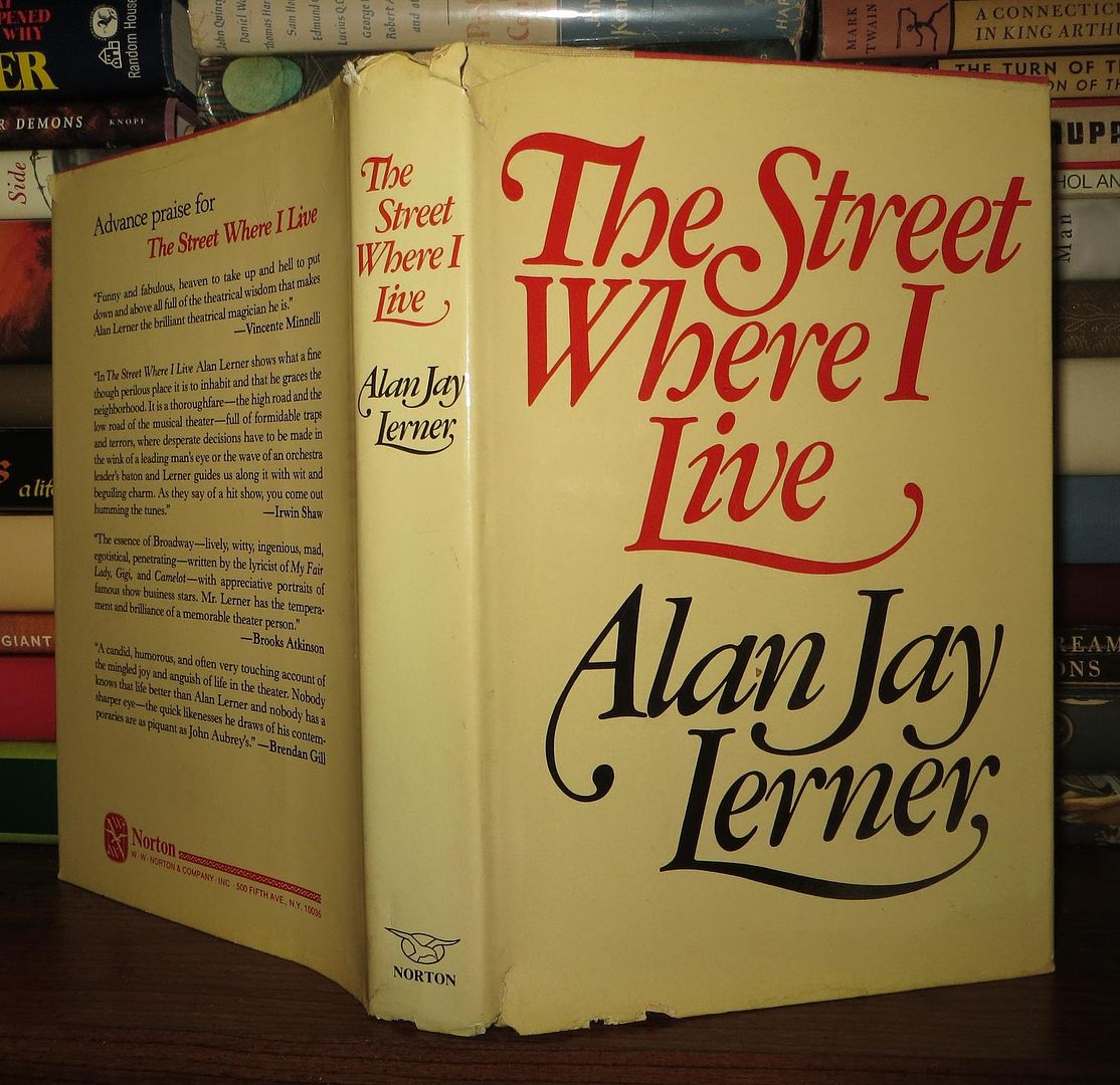 LERNER, ALAN JAY - The Street Where I Live