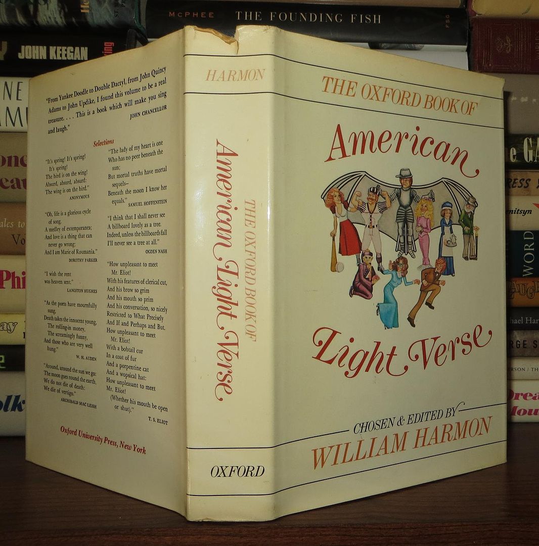 HARMON, WILLIAM - The Oxford Book of American Light Verse