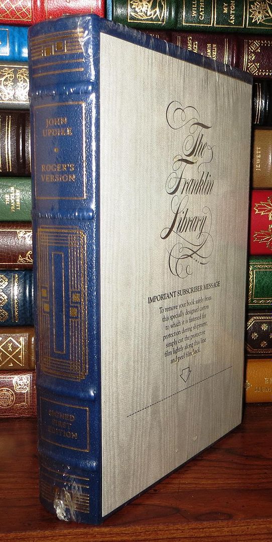 JOHN UPDIKE - Roger's Version Signed Franklin Library